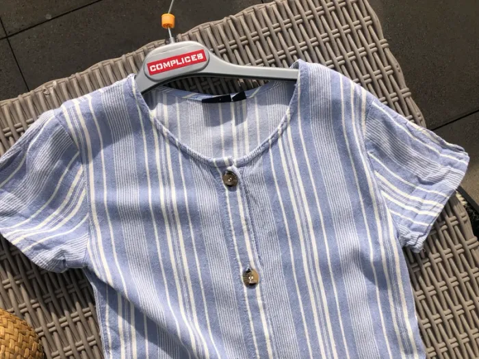 Robe bleu blanc Kiabi - photo numéro 3