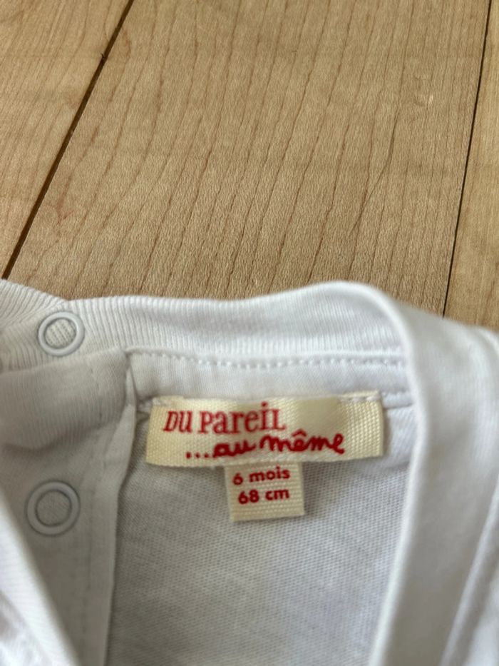 T-shirt Du pareil au Même 6 mois - photo numéro 4