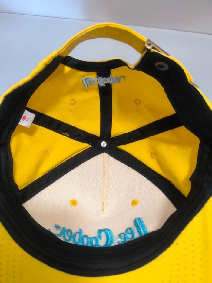 Casquette jaune bleu Lee Cooper logo brodé neuve avec étiquette - photo numéro 5