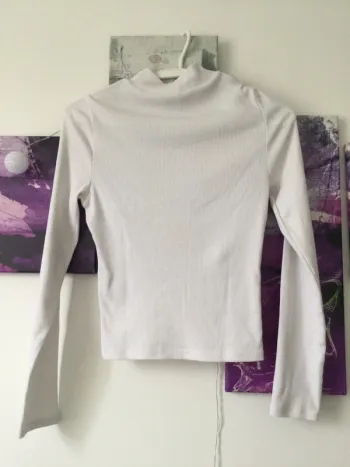 Haut manches longues blanc basique T xs