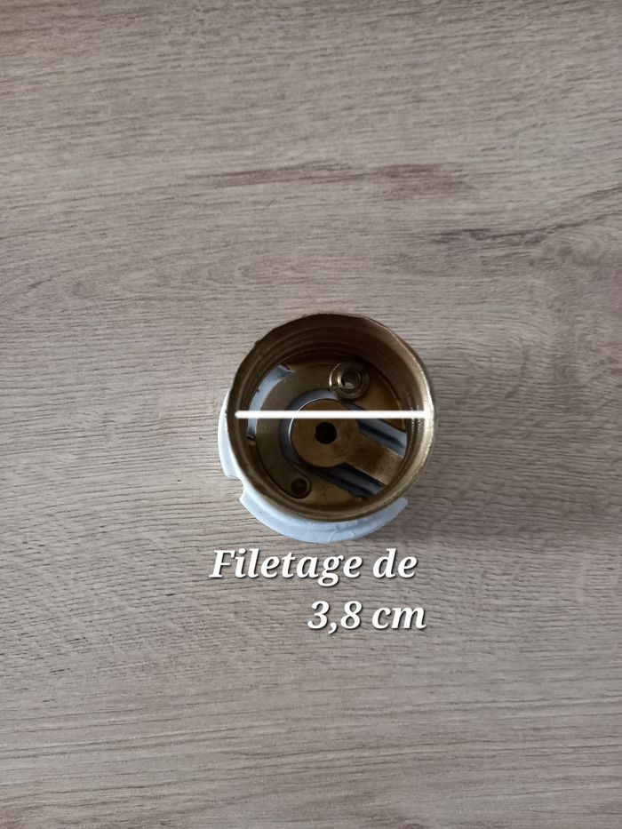 Douille B40 en laiton et céramique. - photo numéro 7