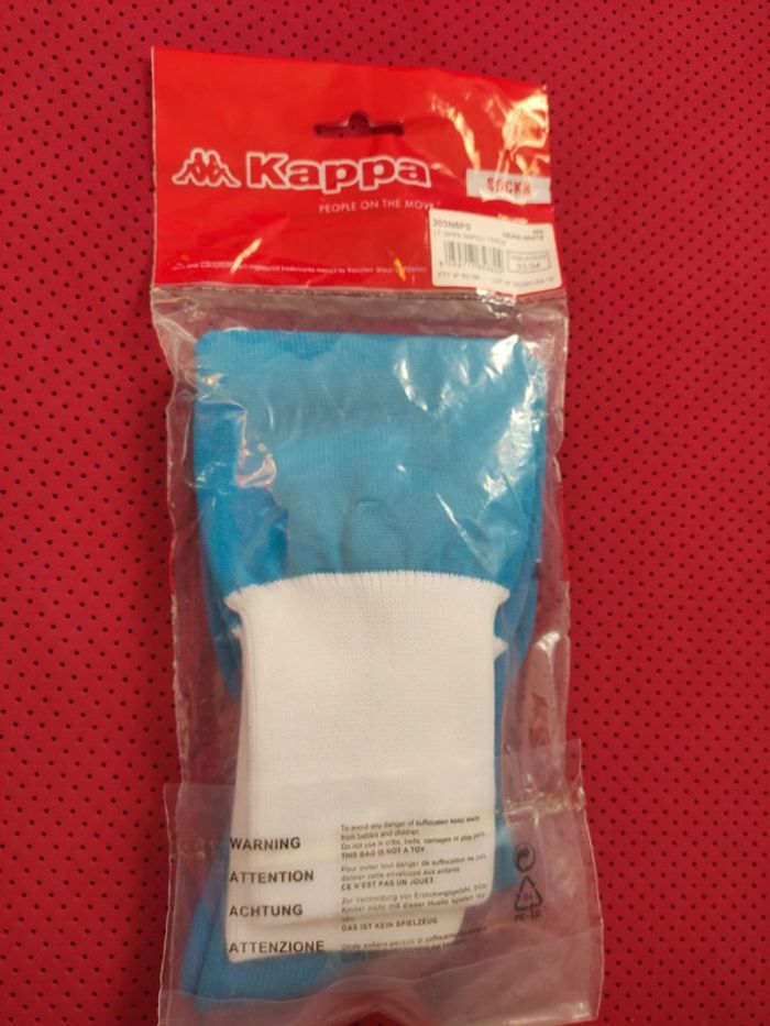 Chaussettes de foot Napoli, Kappa Authentique Officiel taille 31/34, Neuf - photo numéro 3