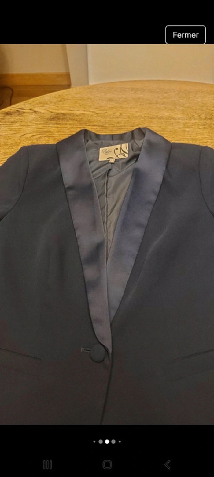 Blazer style smoking Marine D'Auvry fr42 be40 - photo numéro 7