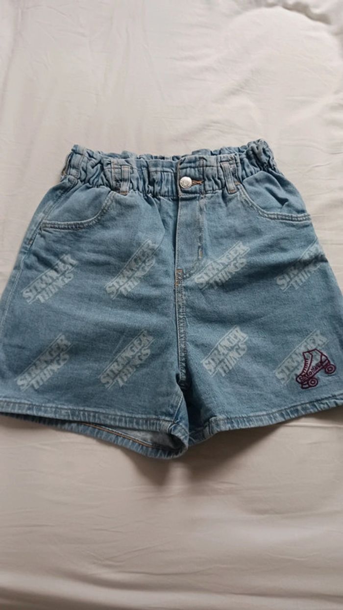 Short en jean fille 12 / 13 ans bleu H&M Stranger things