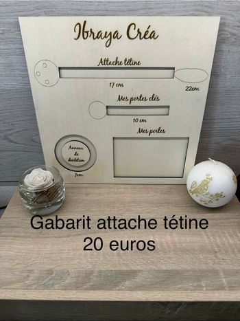 Gabarit attache tétine