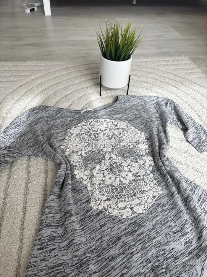 Tee shirt tête de mort Promod 38