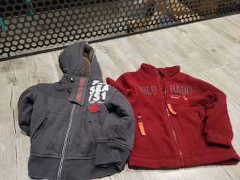 Pull polaire garçon en 2 ans