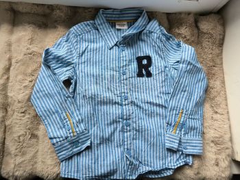Chemise manches longues garçon 4 ans bleue Tape à l’œil très bon état