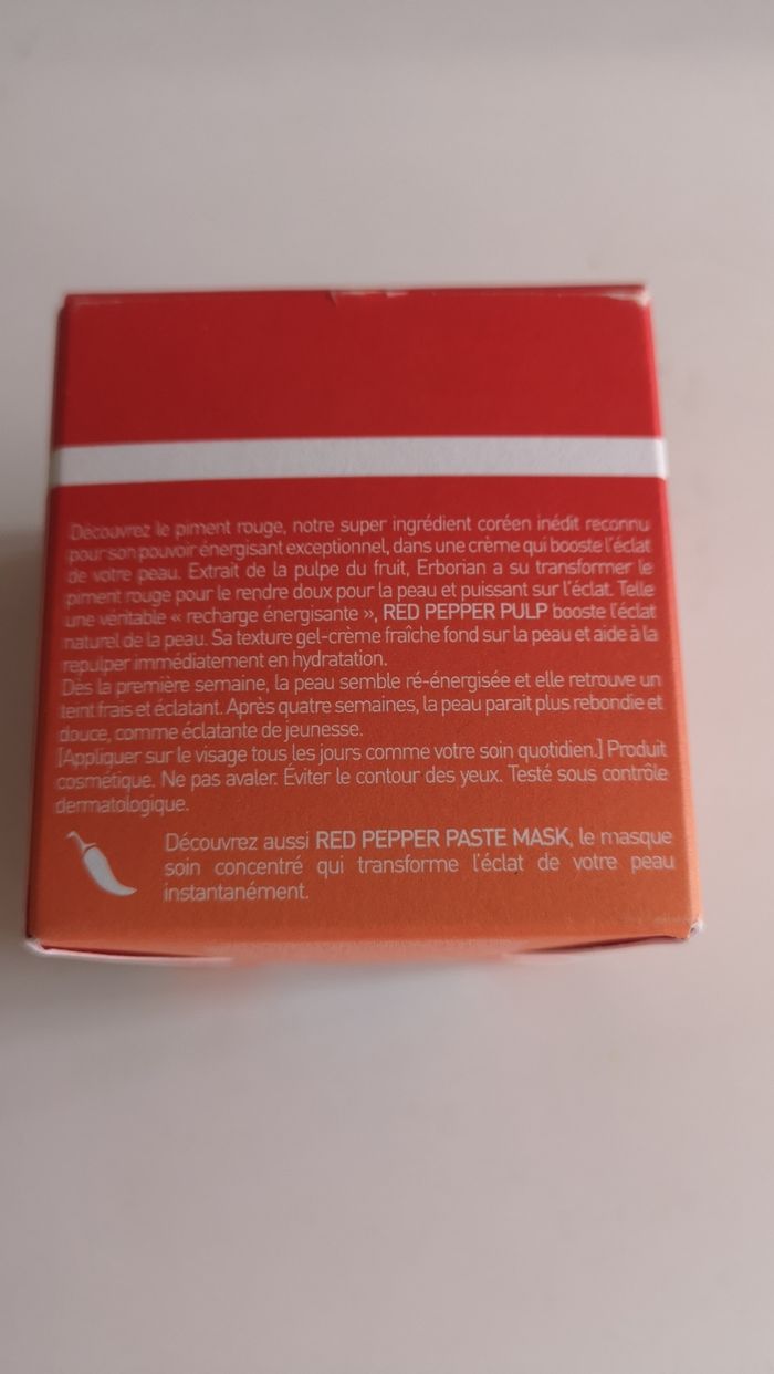Gel crème Erborian Red pepper pulp - photo numéro 3