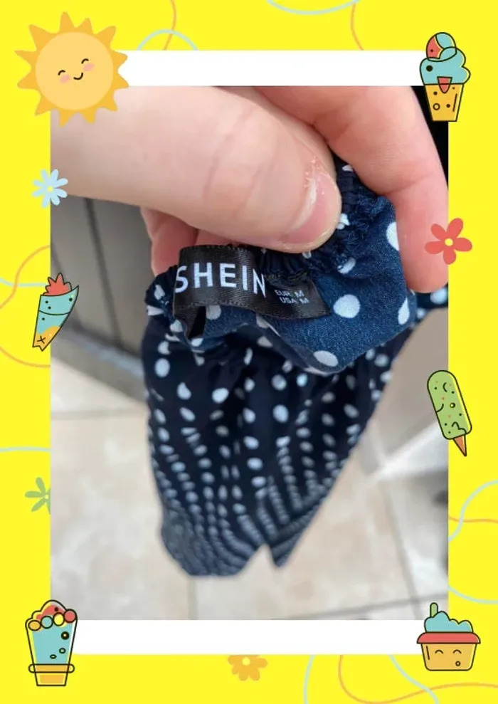 Mini robe caraco noeud au dos 38 Shein - photo numéro 4
