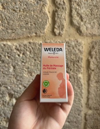 Huile Weleda massage périnée