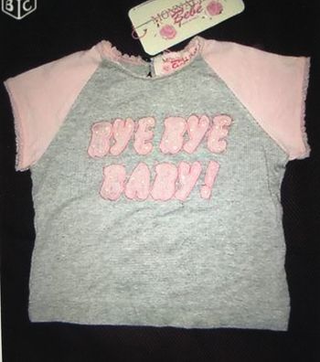 Monnalisa T-shirt en jersey avec perles 6 mois