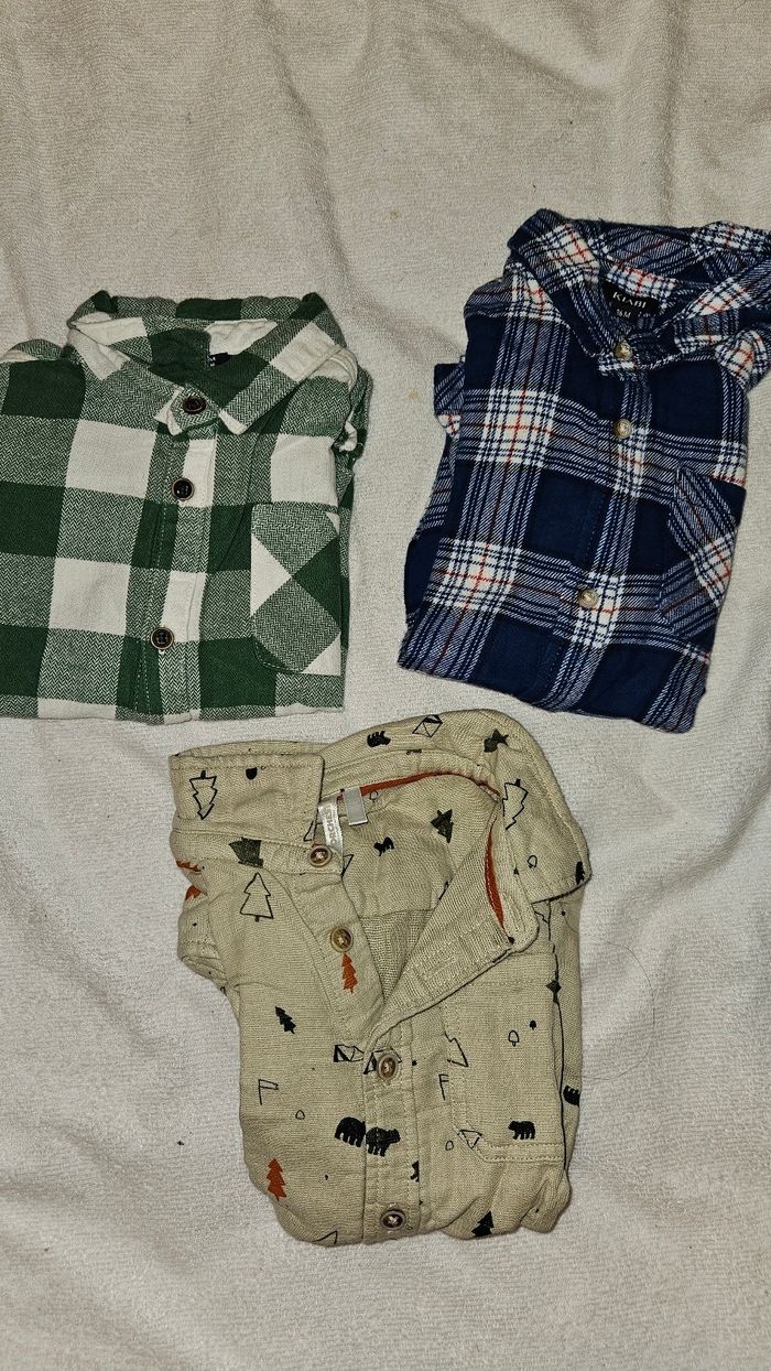 Lot chemise garçon