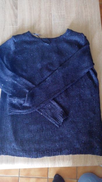Pull à sequin bleu