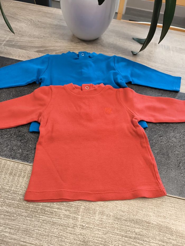 Lot de 3 sous pull col roulé garçon 3 mois Orchestra - photo numéro 5