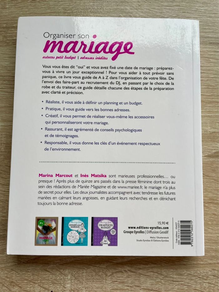 Livre Organiser son mariage - photo numéro 2