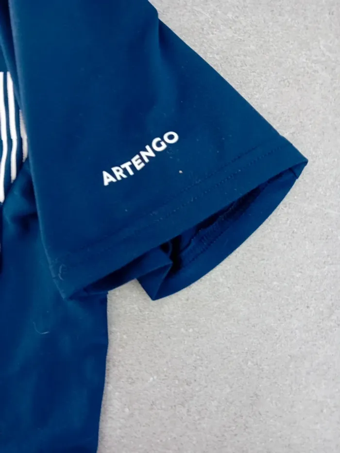 T-shirt à rayure bleu marine taille 14 ans - photo numéro 2