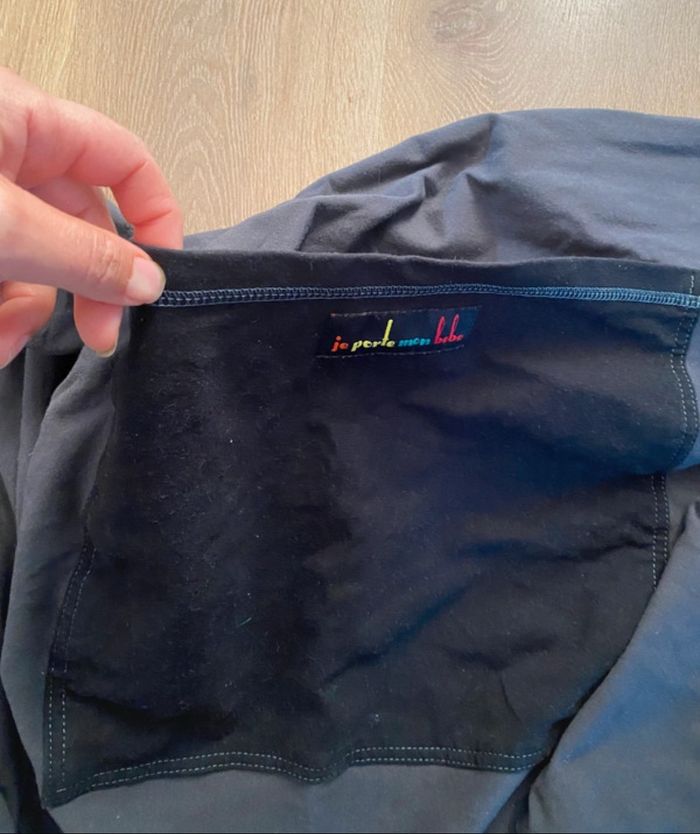 Porte bébé de la naissance à 14kg élastique  marque Lovradus gris - photo numéro 3