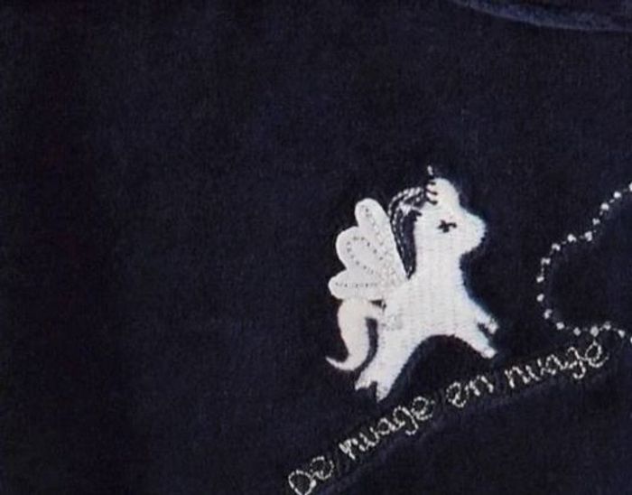 grenouillère fille 6 mois bleu marine Sergent Major - photo numéro 3