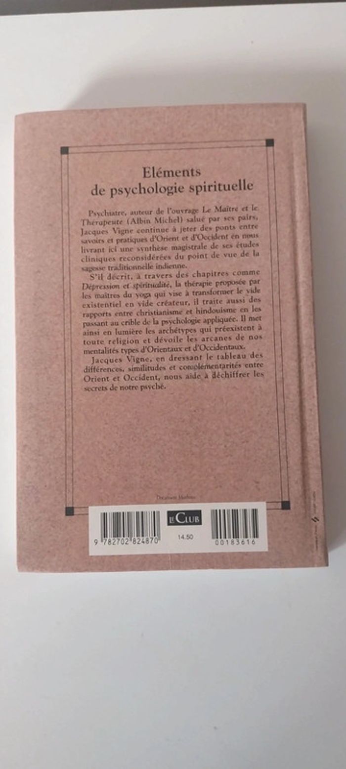 Éléments de psychologie spirituelle - photo numéro 2