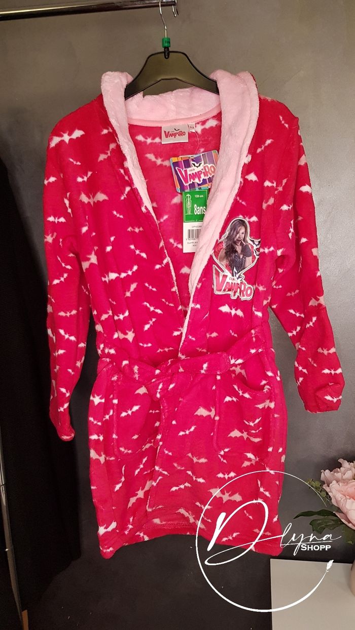 Peignoir de chambre chica vampiro 6 ans