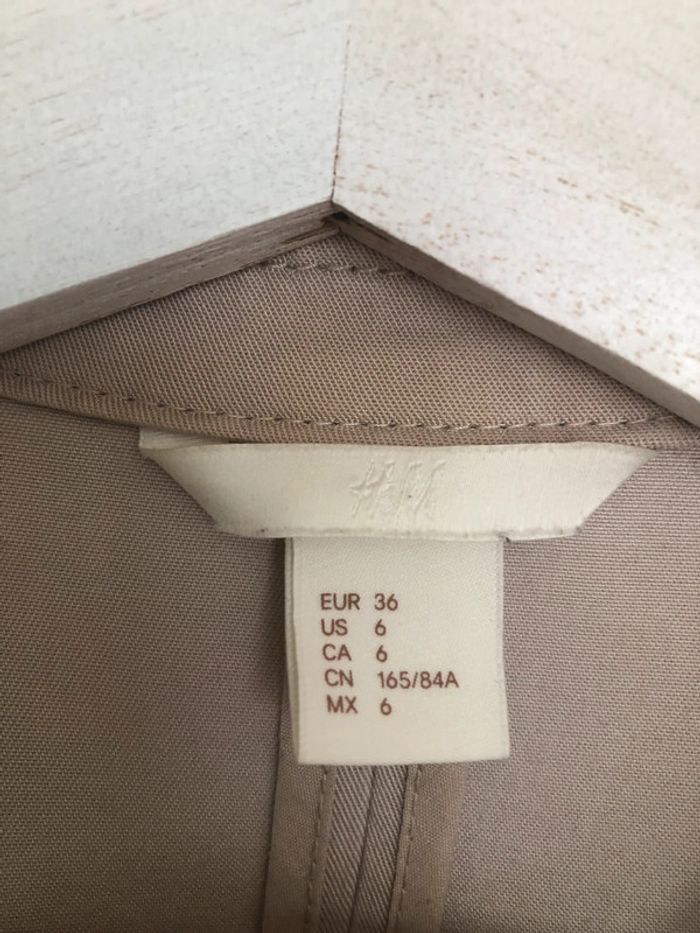 Trench crème T36 H&M - photo numéro 3