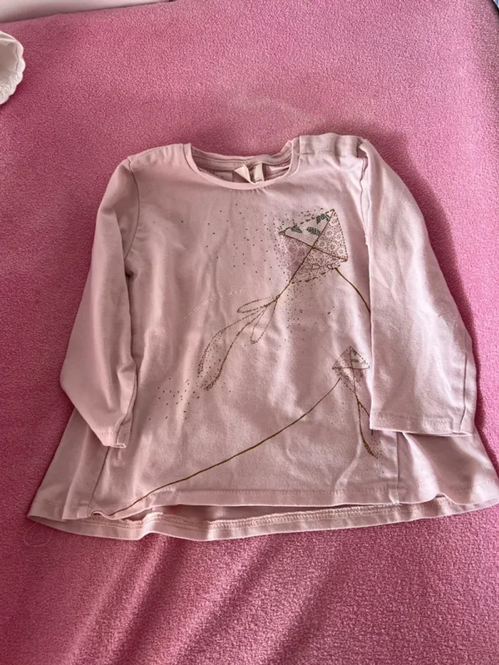 Lot de 6 tshirts manches longues taille 12 mois - photo numéro 7