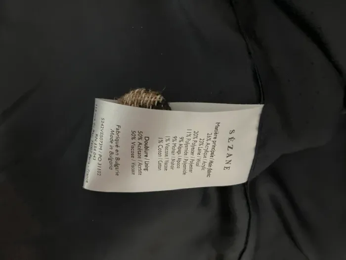 Veste Carlo sezane neuf avec étiquette - photo numéro 5