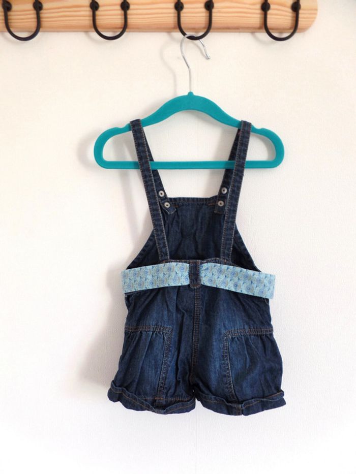 Salopette short en jean Obaïbi 12 mois - photo numéro 2