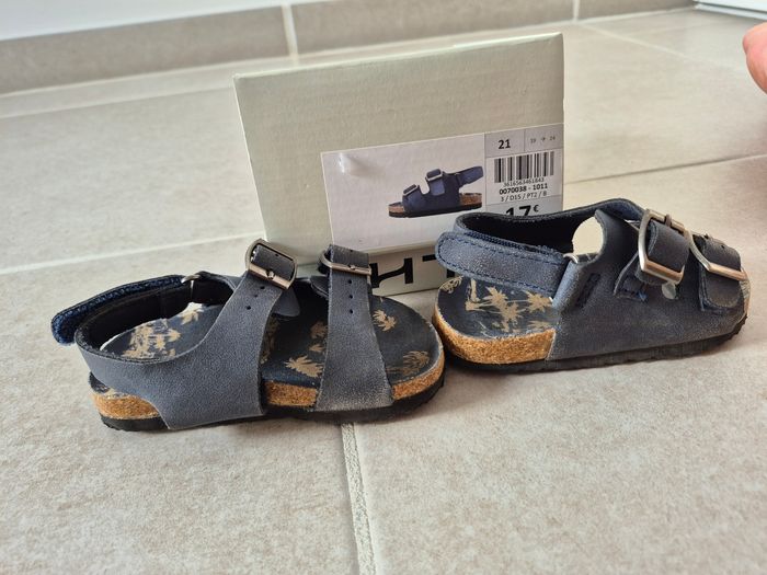Sandales été bleues marines 21 - photo numéro 3