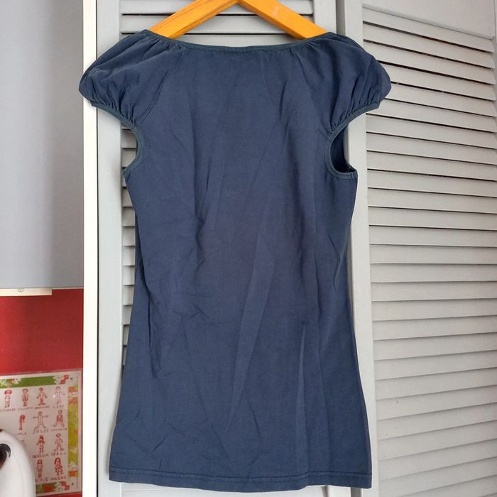 Tee shirt bleu vero moda - photo numéro 3