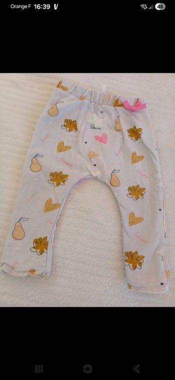 Sarouel bébé taille 12 mois