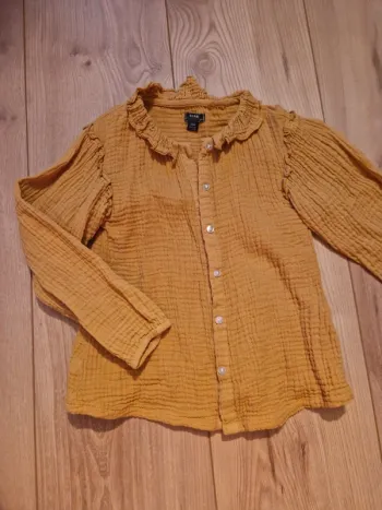 Chemise fille gaze de coton