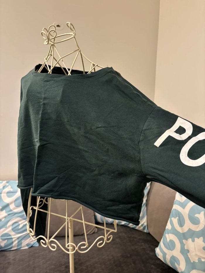 Pull léger H&M coupe loose - Taille L - Logo “Positivity” - photo numéro 2