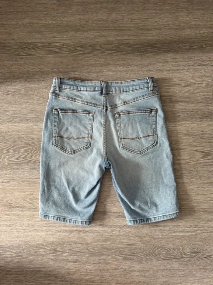Short en jean bleu clair Homme Asos Design - photo numéro 4