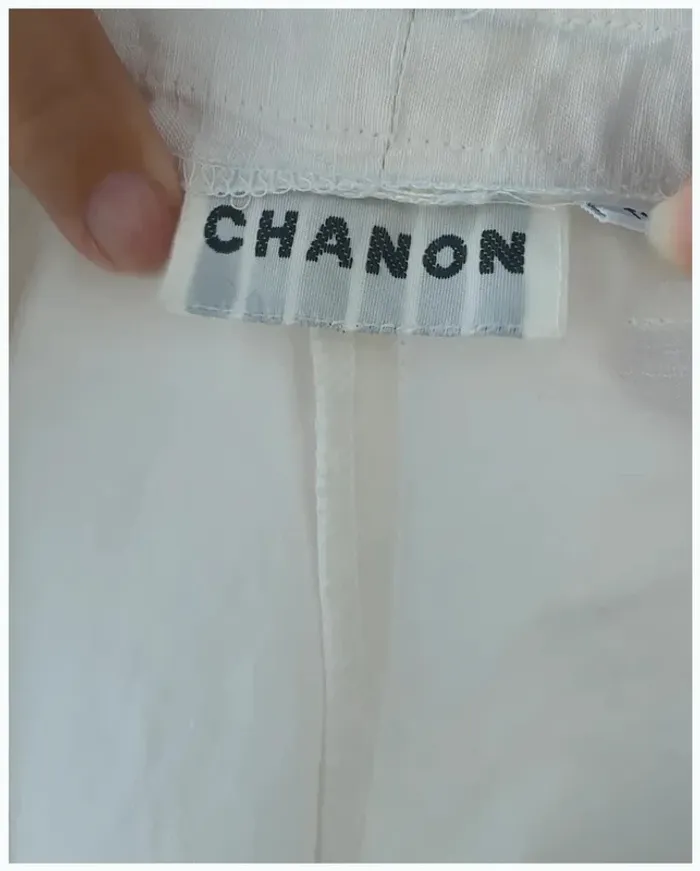 Short taille haute en soie blanc parfait état - photo numéro 3