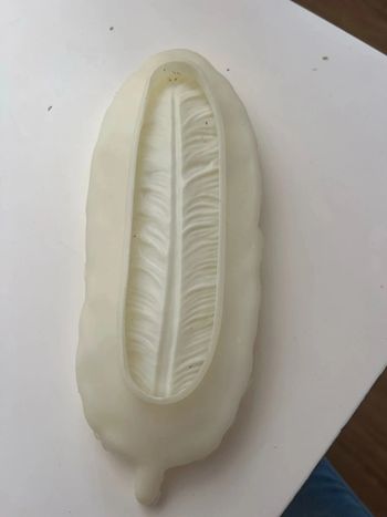 Moule plume  en silicone.