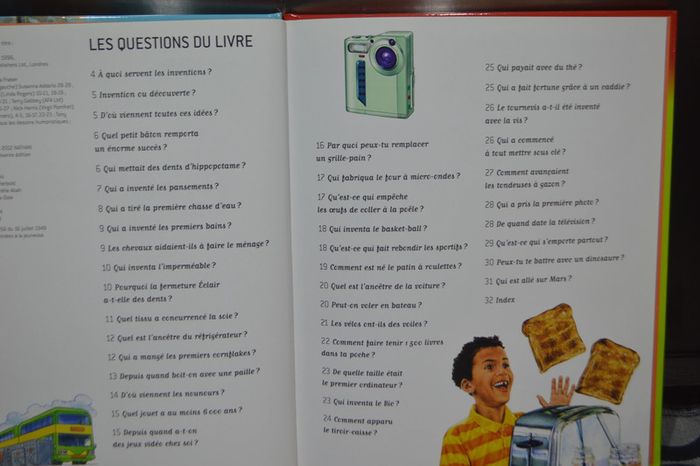 Livre Questions réponses Les inventions 6/8 ans - photo numéro 2