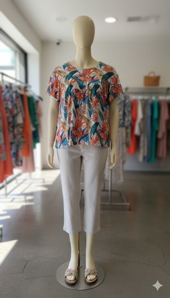 Tee shirt coloré femme taille L