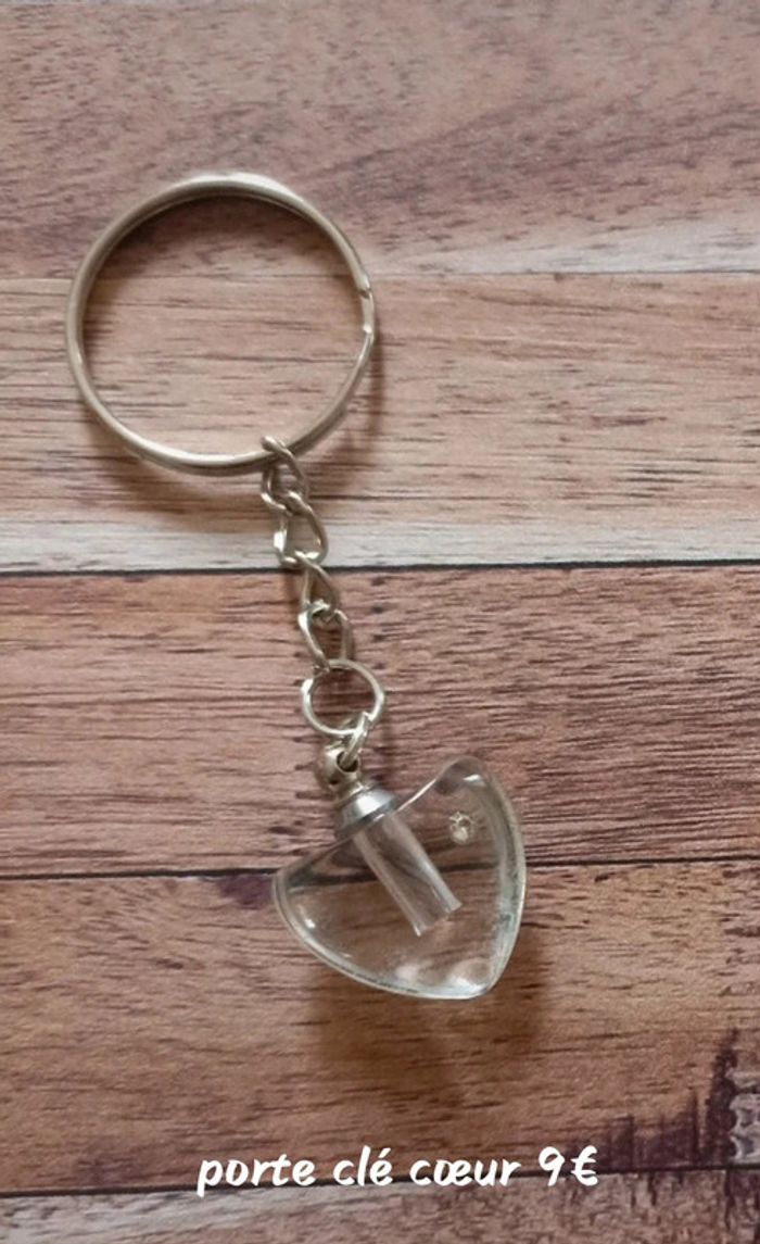 Porte clé coeur st Valentin - prénom graver