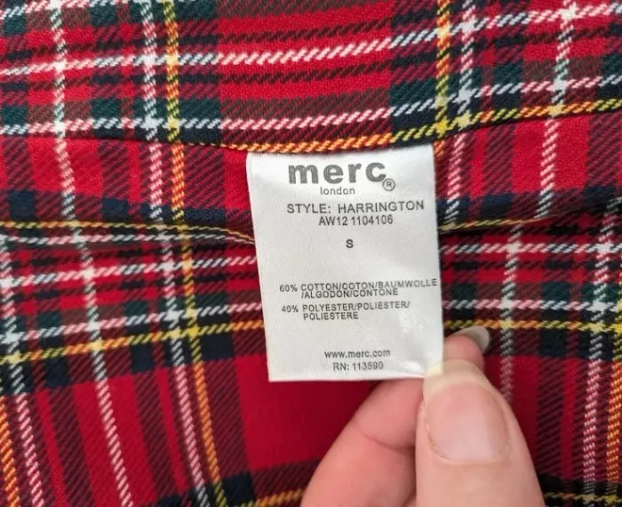 Veste Harrington grise zippée - MERC London - taille S - photo numéro 10