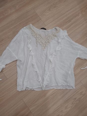 Top semi transparent zara basic