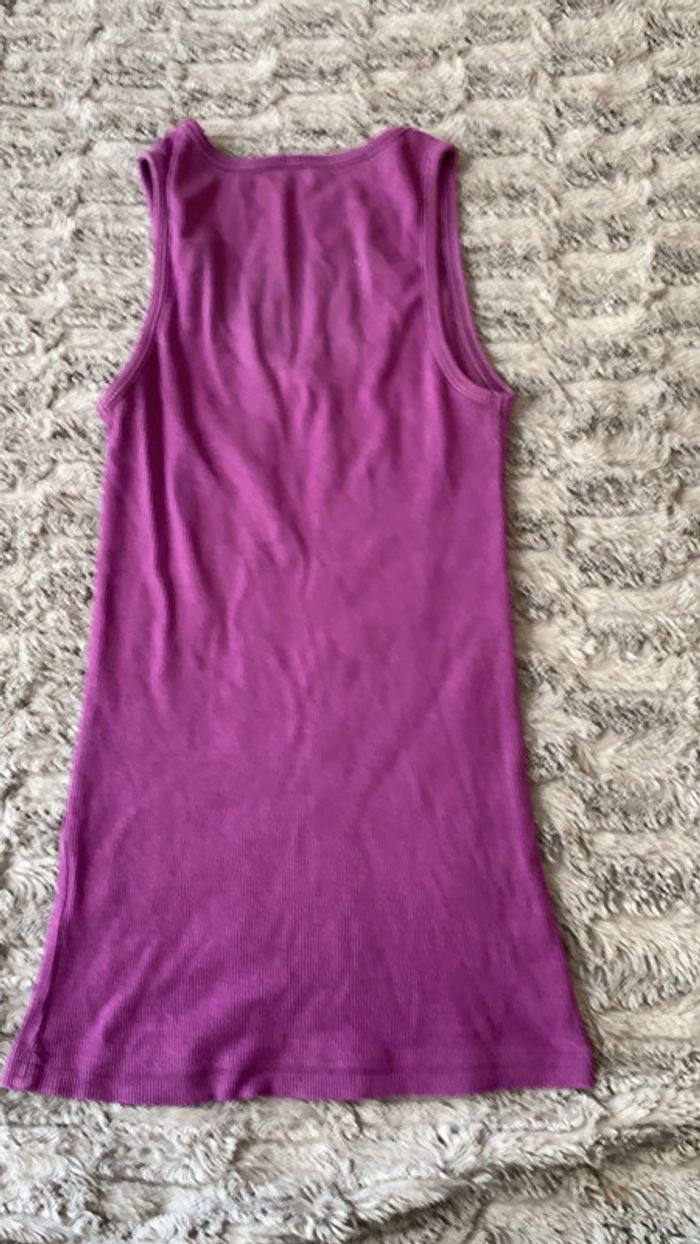 Débardeur mauve à strass taille S - photo numéro 2