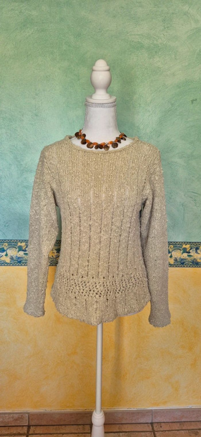 Pull femme beige Scott & Fox 38 - photo numéro 6