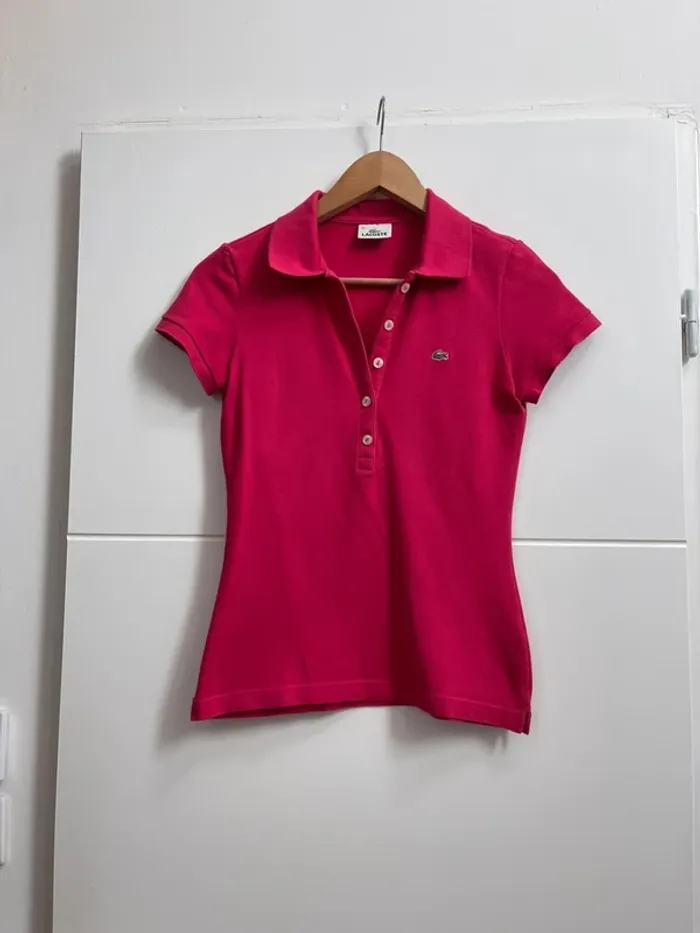 Polo Lacoste Vintage Devanlay 🌸 36 S - photo numéro 9