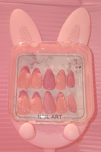 Faux ongle press on nail réutilisable