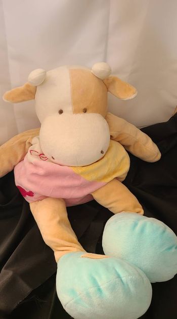 Doudou et compagnie range pyjama vache Cerise bonbon