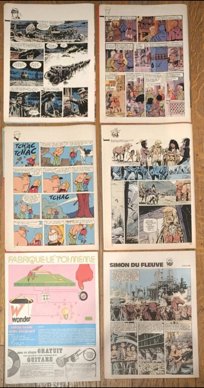 Lot de 6 anciens " le petit journal de Tintin" vintage - photo numéro 5
