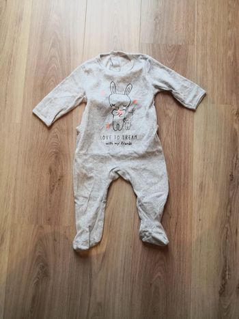 Pyjama gris kiabi 12 mois