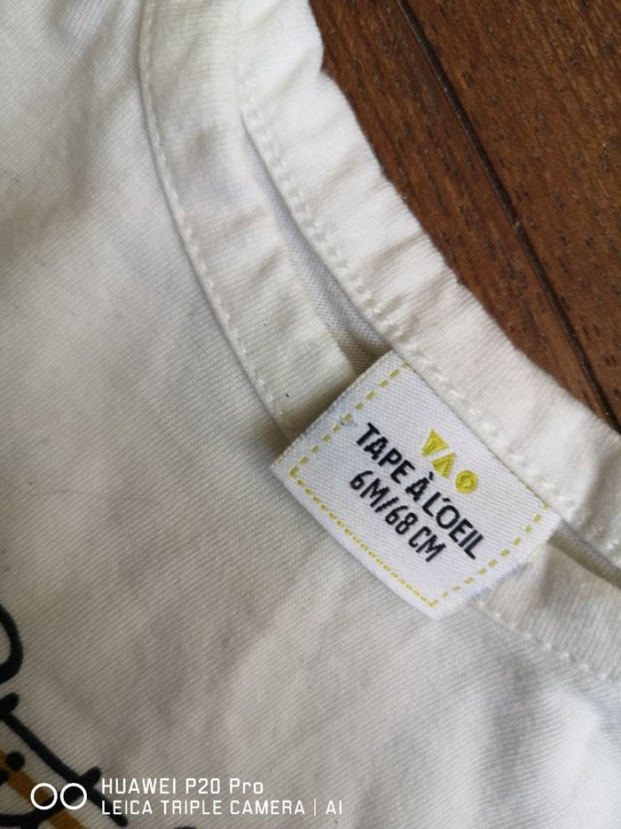 Tee shirt manche longue 6 mois tape à l'œil - photo numéro 2